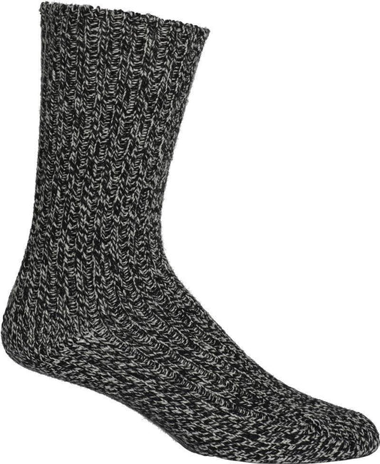 Lifestyle High Crew Socks - Heavy - Mens - Black / Snow 1
