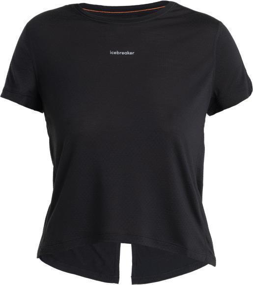 Merino 125 Cool-Lite Speed SS Slit Back Tee - Womens - Black 1