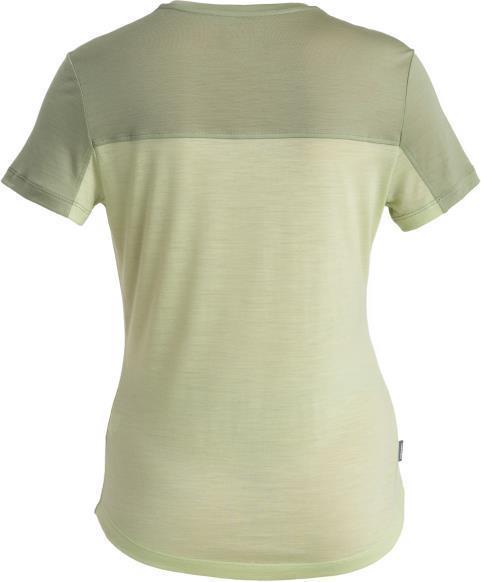 Merino 125 Cool-Lite Sphere III SS Tee - Colour Block - Womens - Glazen / Lichen / CB 2