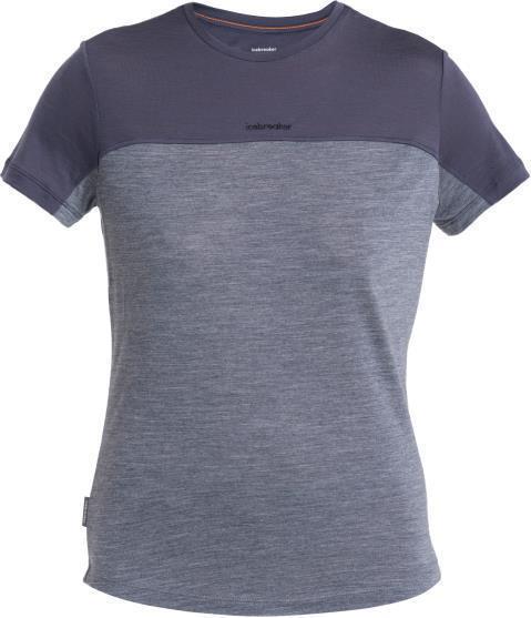 Merino 125 Cool-Lite Sphere III SS Tee - Colour Block - Womens - Graphite Heather / Graphite / CB 1
