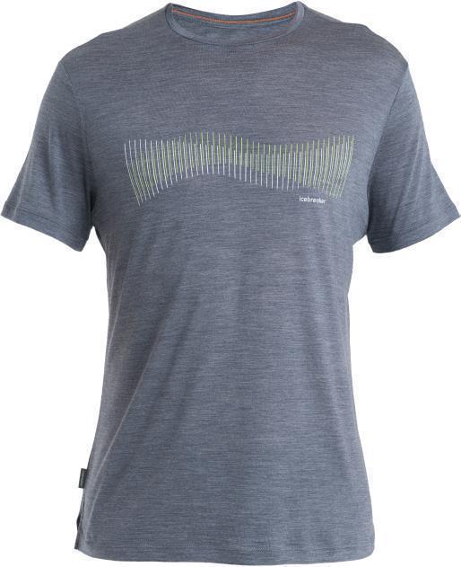 Merino 125 Cool-Lite Sphere III SS Tee - Terrain Lines - Mens - Graphite Heather 1