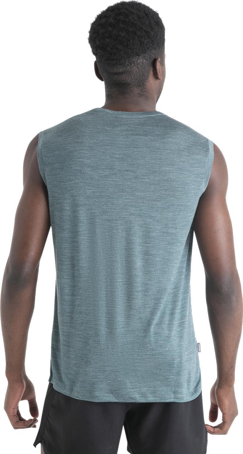 Merino 125 Cool-Lite Sphere III Tank - Mens - Fathom Green Heather 4