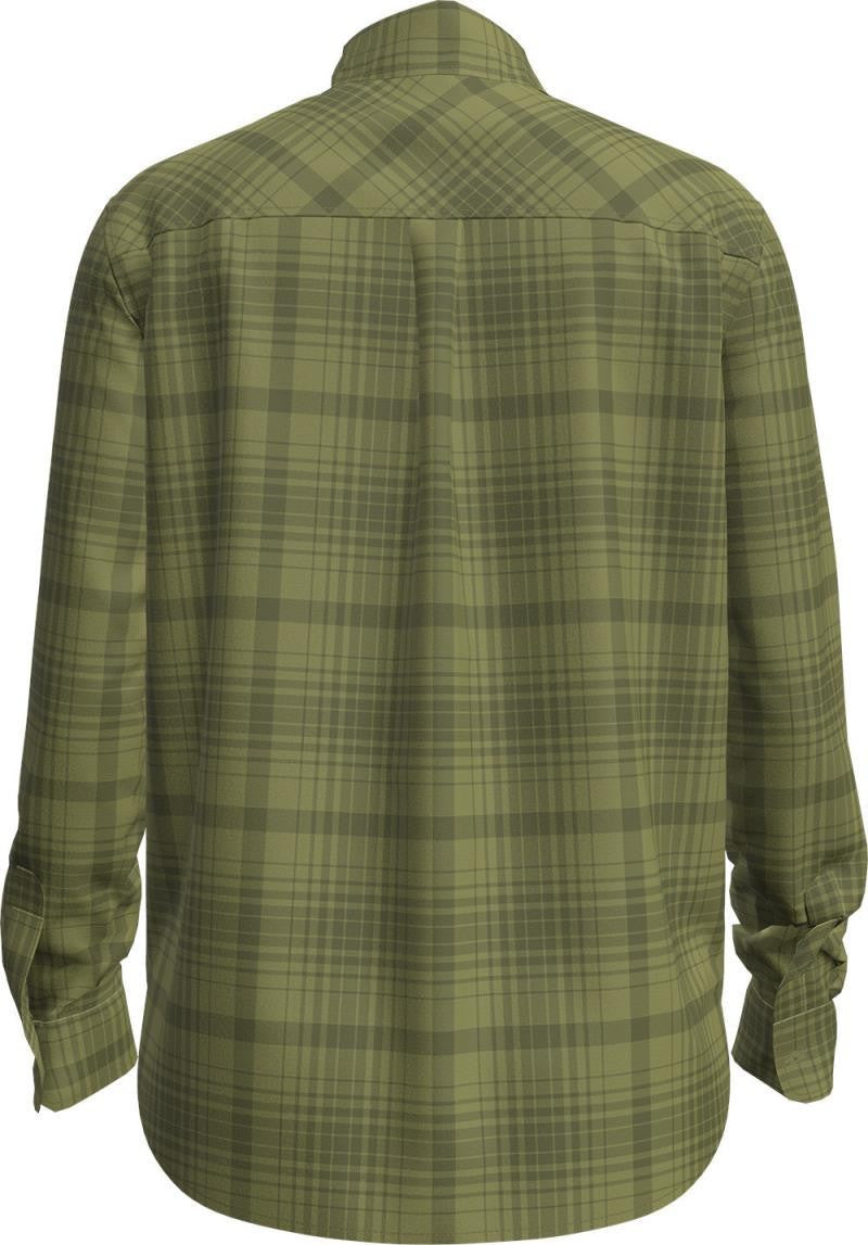 Merino 125 Cool-Lite Steveston LS Shirt Plaid - Womens - olive / sphagnum / p 1