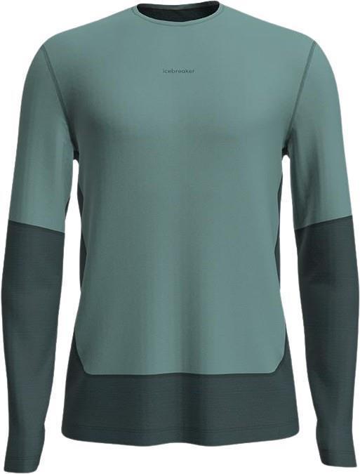 Merino 125 ZoneKnit Energy Wind LS Tee - Mens - Fathom Green / Cloud Ray / CB 1