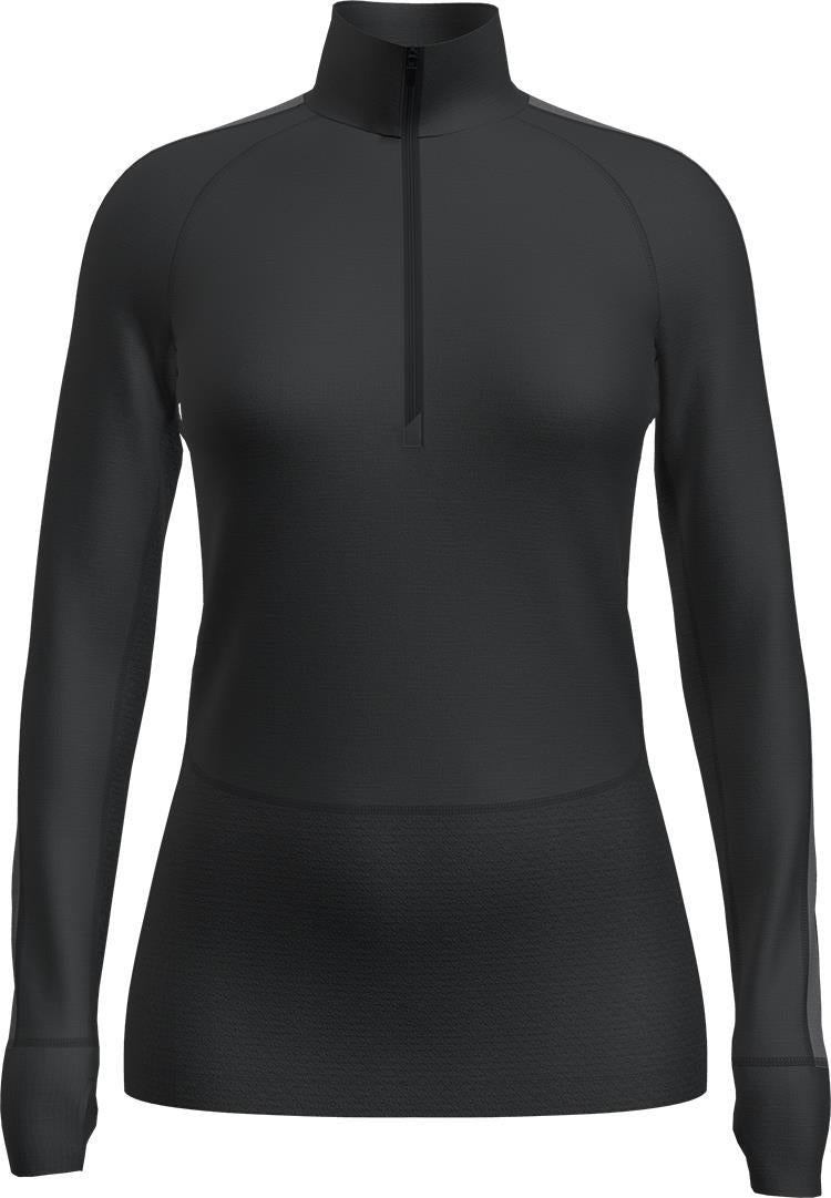 Merino 125 ZoneKnit LS Half Zip - Womens - black / graphite / cb 1