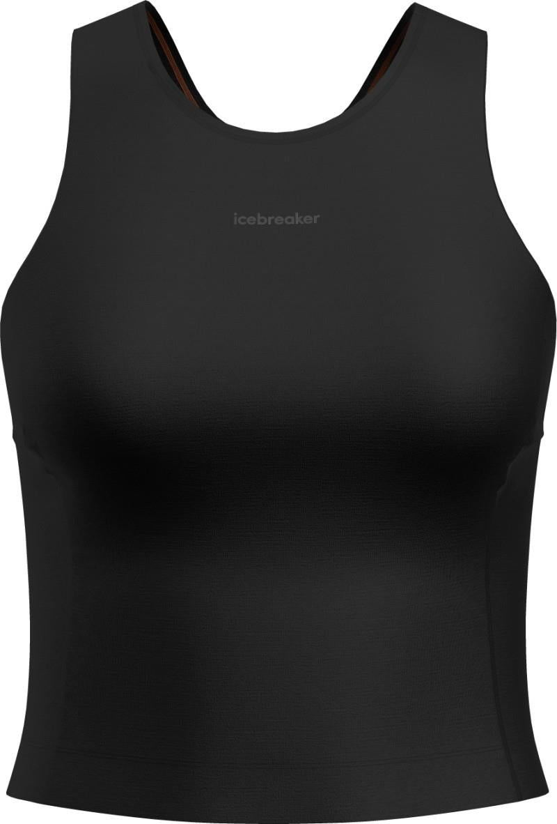 Merino 150 Active Cropped Bra-Tank - Womens - black 1