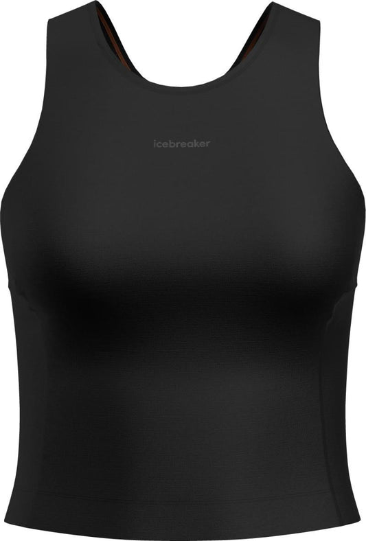 Merino 150 Active Cropped Bra-Tank - Womens - black 1