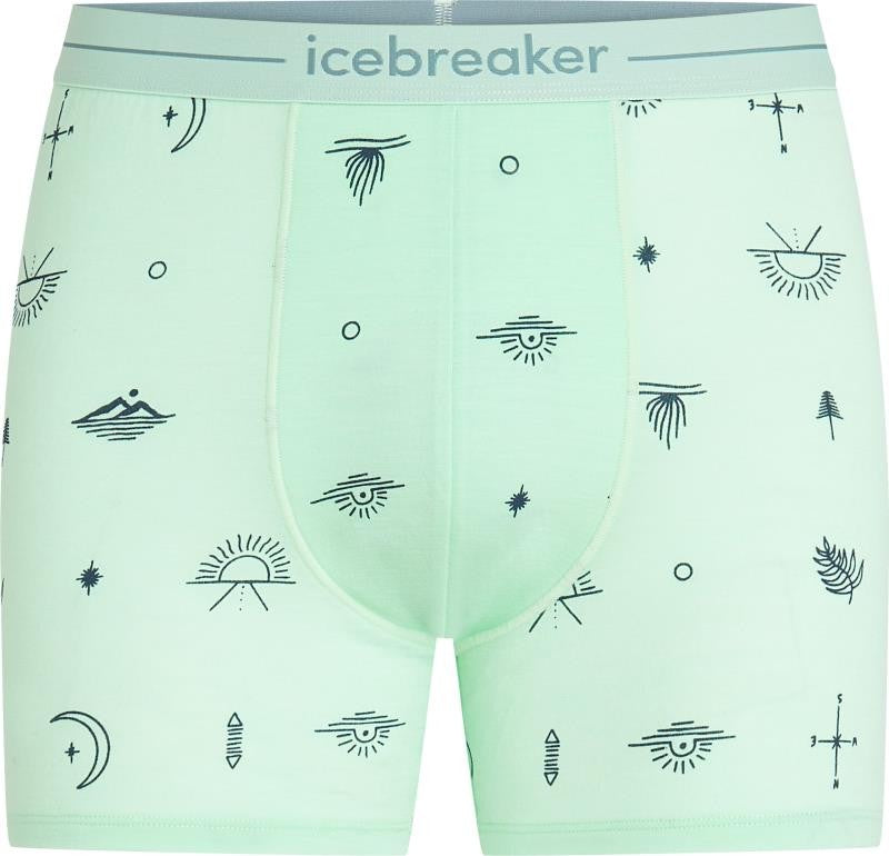 Merino 150 Anatomica Boxers Explore More AOP - Mens - mint / aop 1