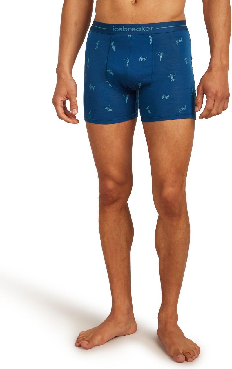 Merino 150 Anatomica Boxers Ski Day - Mens - atlantis / topaz / aop 1