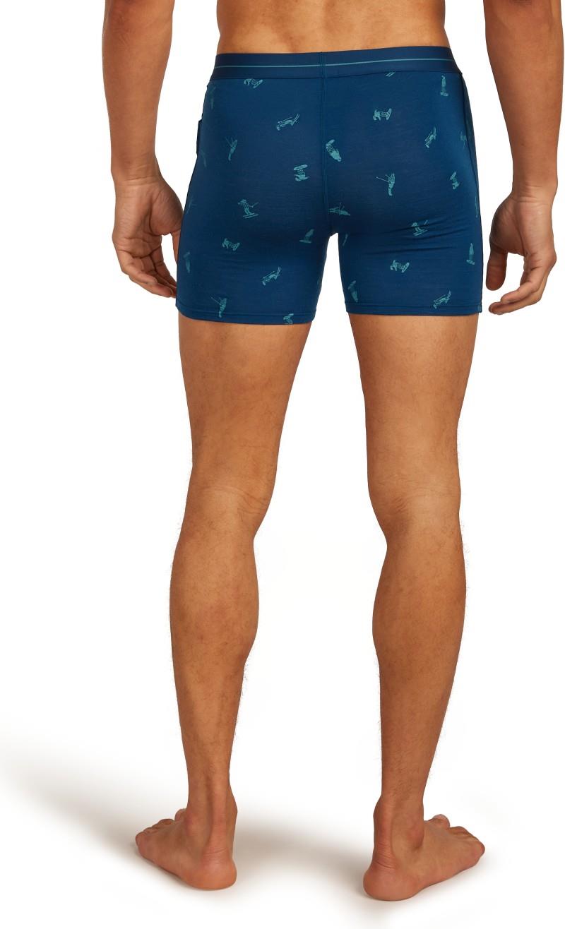 Merino 150 Anatomica Boxers Ski Day - Mens - atlantis / topaz / aop 1