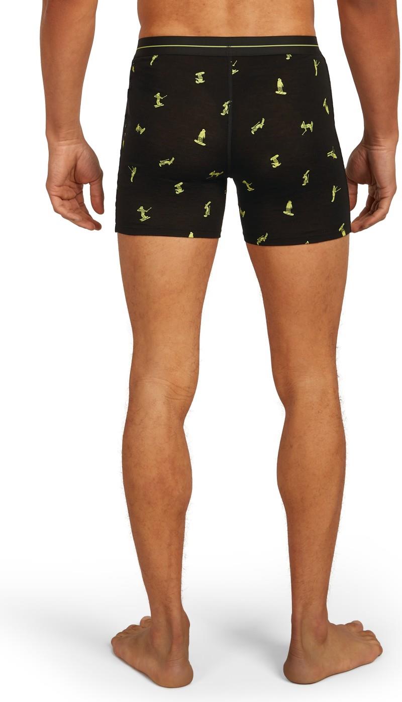 Merino 150 Anatomica Boxers Ski Day - Mens - black / peridot / aop 1