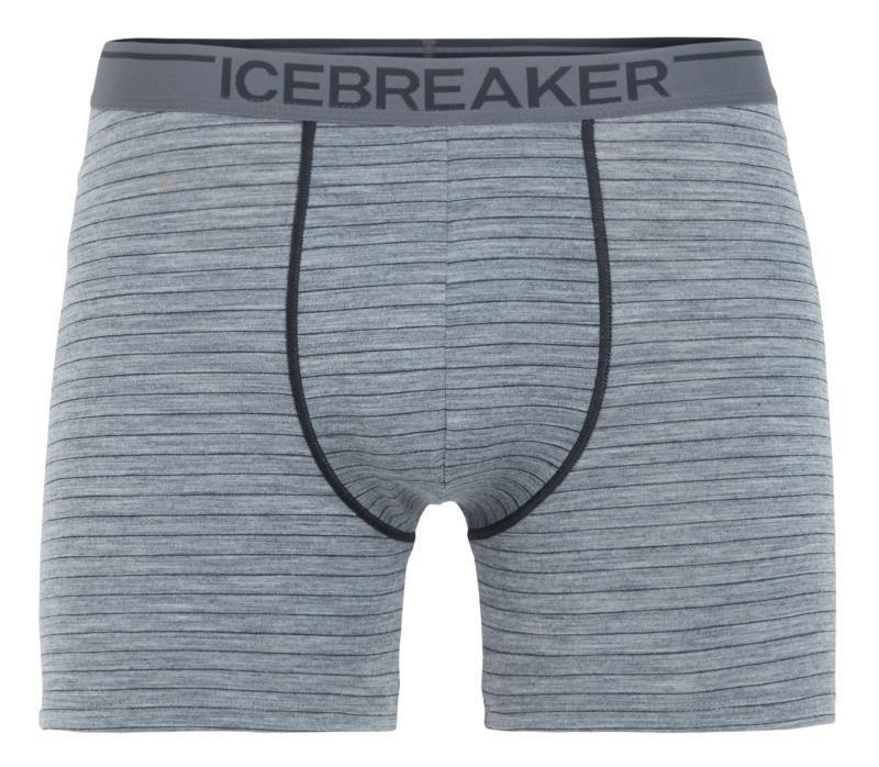 Merino 150 Anatomica Boxers - Mens - gritstone heather / black - stripe 1