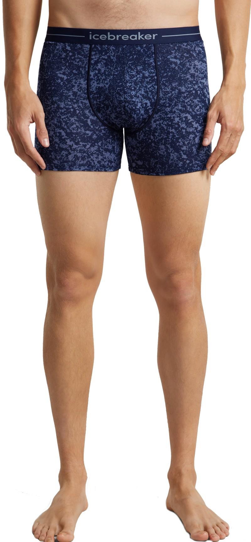 Merino 150 Anatomica Boxers - Moss Bloom - Mens - midnight navy / aop 1