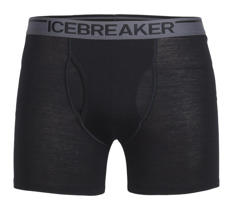 Merino 150 Anatomica Boxers with Fly - Mens - black / monsoon 1