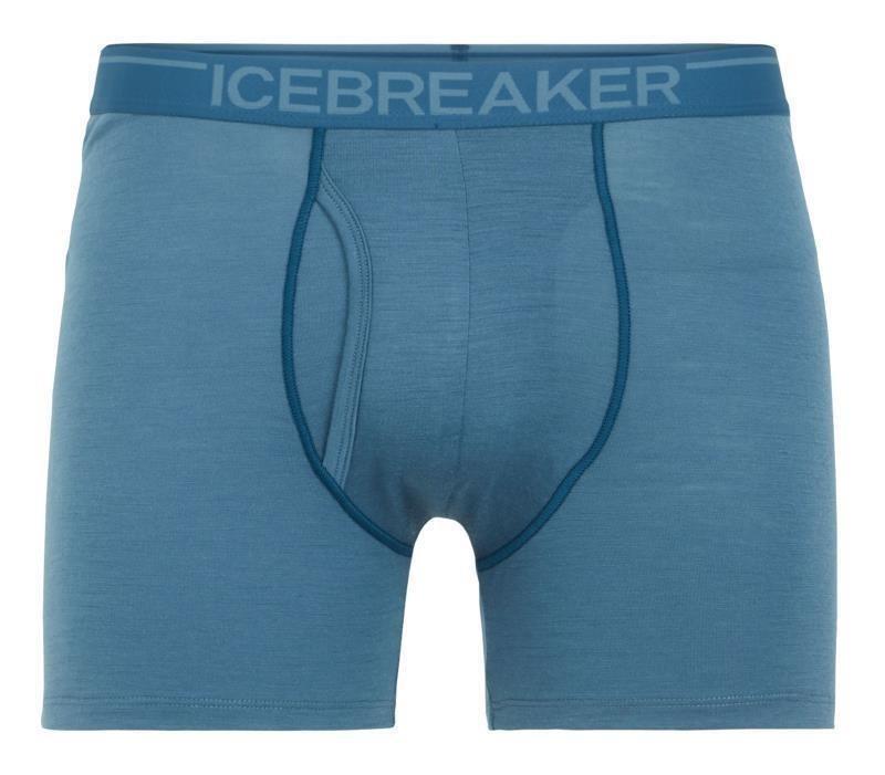 Merino 150 Anatomica Boxers with Fly - Mens - granite blue / prussian blue 1