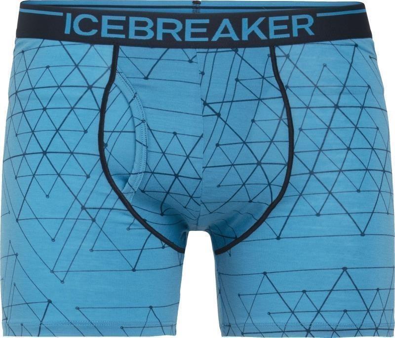 Merino 150 Anatomica Boxers with Fly - Mens - polar / ice structure print 1