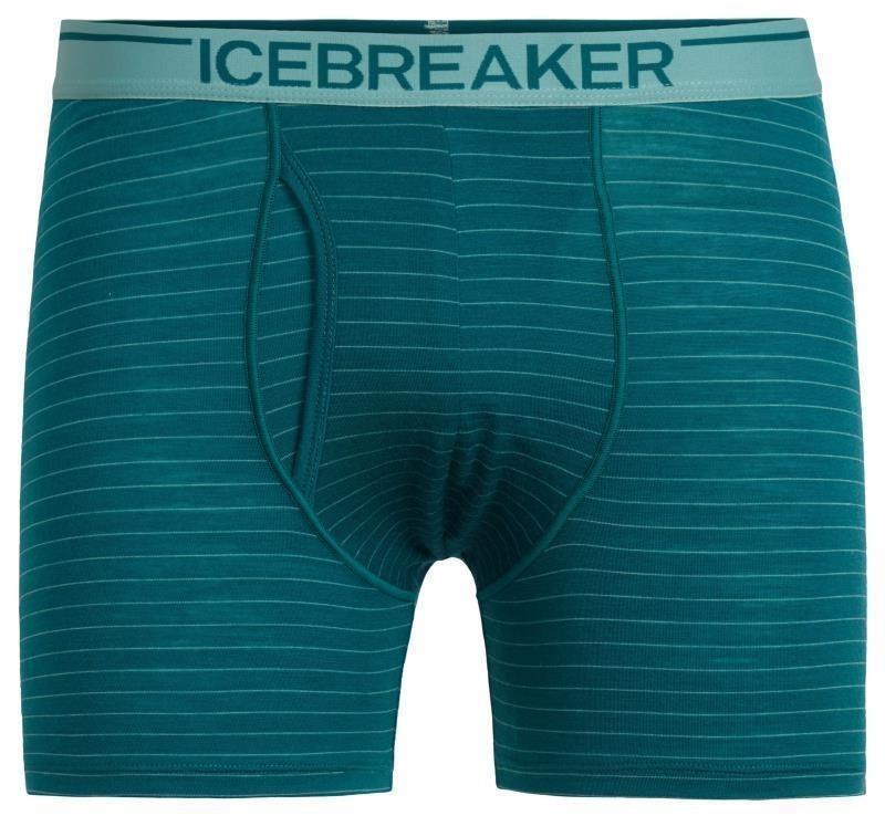 Merino 150 Anatomica Boxers with Fly - Mens - poseidon / hydro - stripe 1