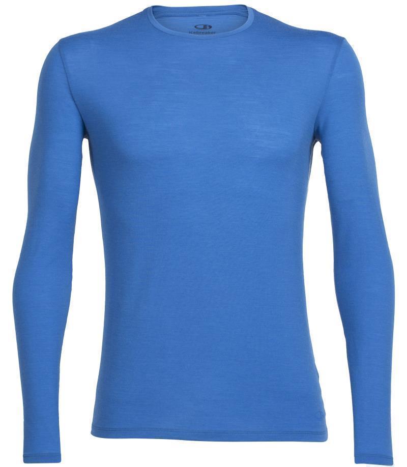 Merino 150 Anatomica LS Crewe - Mens - Pelorus / White / Pelorus 1