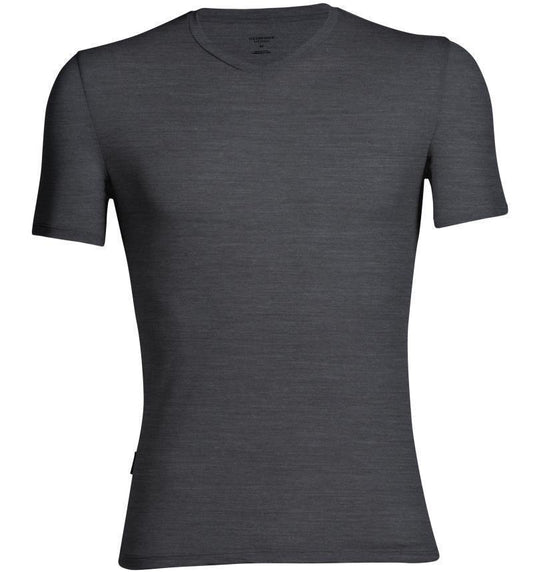 Merino 150 Anatomica SS V-Neck - Mens - Jet Heather / Black 1