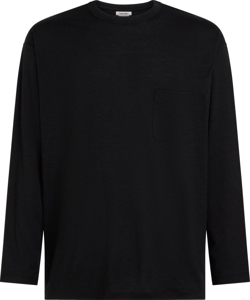 Merino 150 LS Pocket Tee - Unisex - jet heather 1