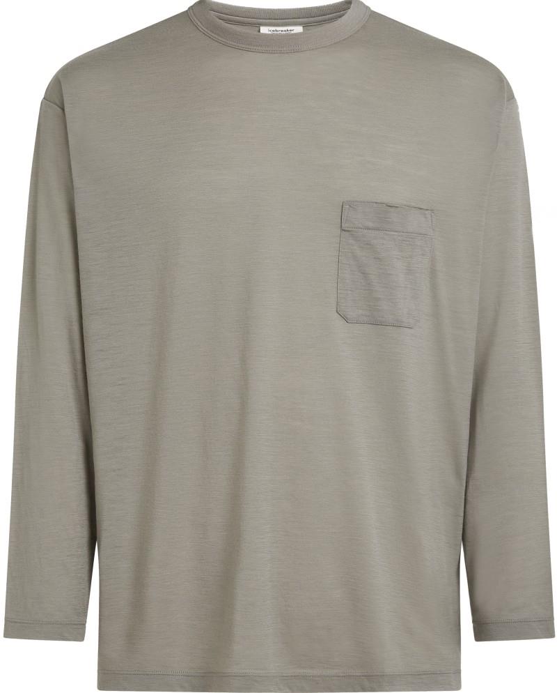 Merino 150 LS Pocket Tee - Unisex - smokey gry 1