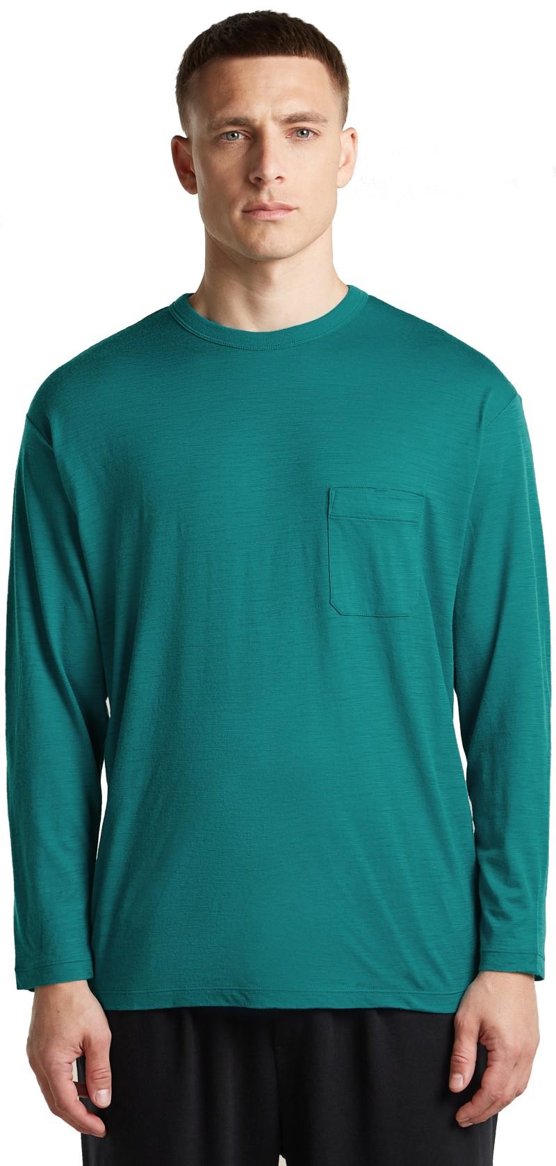 Merino 150 LS Pocket Tee - Unisex - tidal teal 1