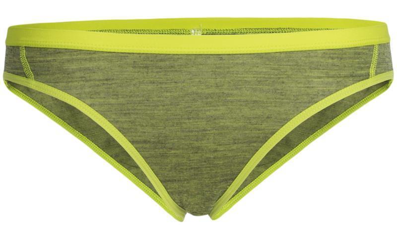 Merino 150 Siren Bikini - Womens - cactus / jet heather - stripe 1