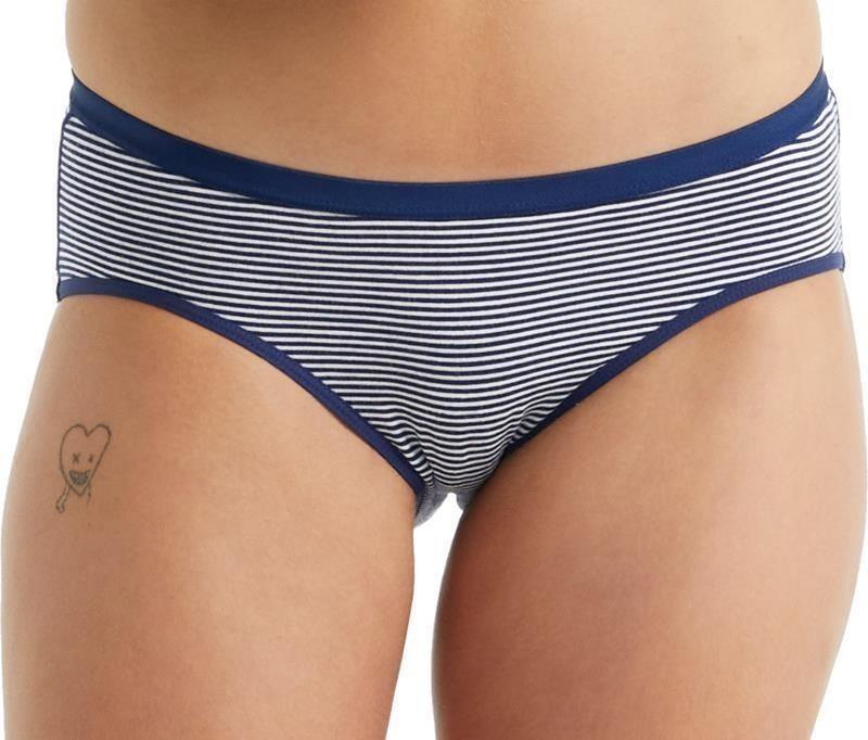 Merino 150 Siren Hipkini - Womens - royal navy / snow - stripe 1