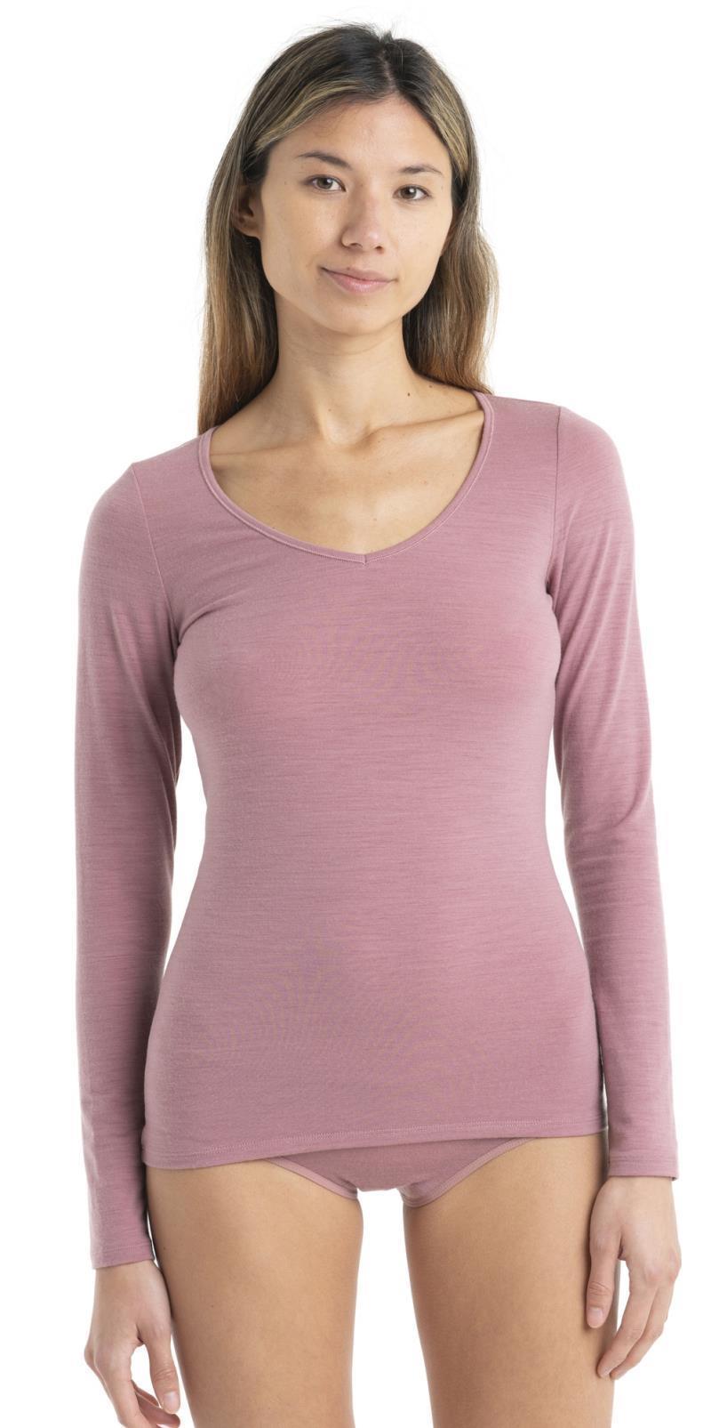 Merino 150 Siren LS Sweetheart - Womens - Crystal 3