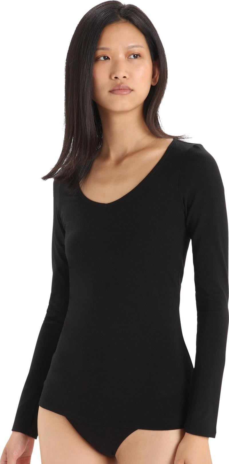 Merino 150 Siren LS Sweetheart - Womens - black 1