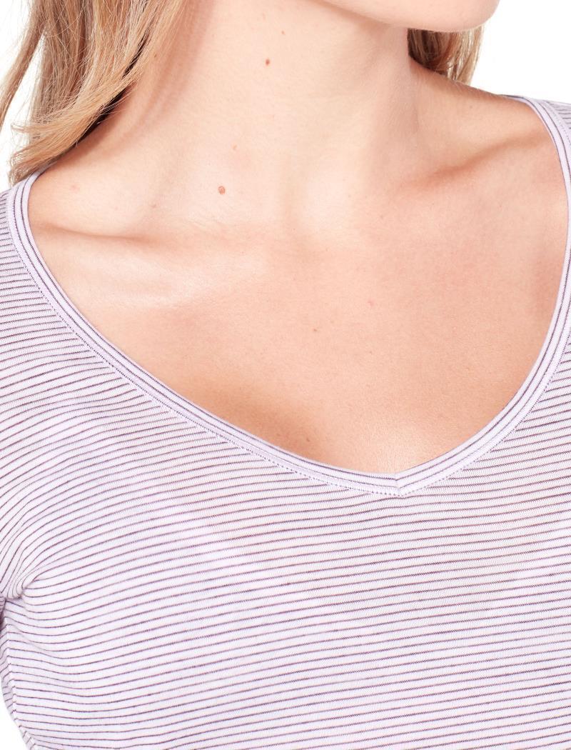 Merino 150 Siren LS Sweetheart - Womens - blush heather / stripe 1