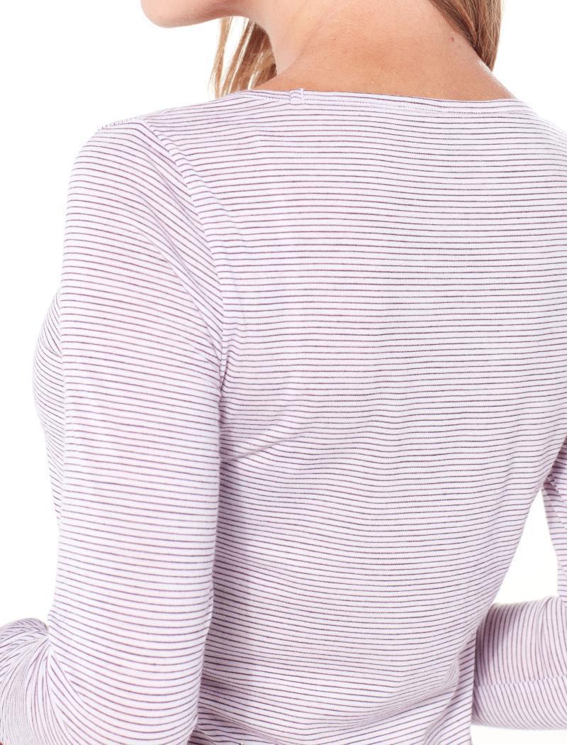 Merino 150 Siren LS Sweetheart - Womens - blush heather - stripe 1