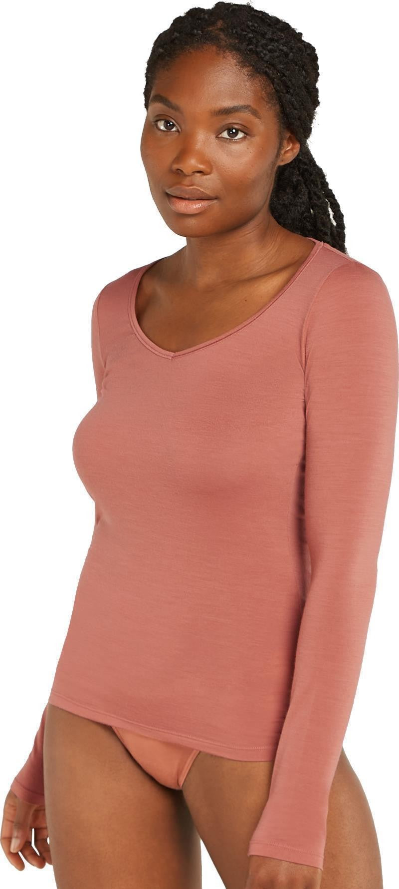 Merino 150 Siren LS Sweetheart - Womens - cedarwood 1