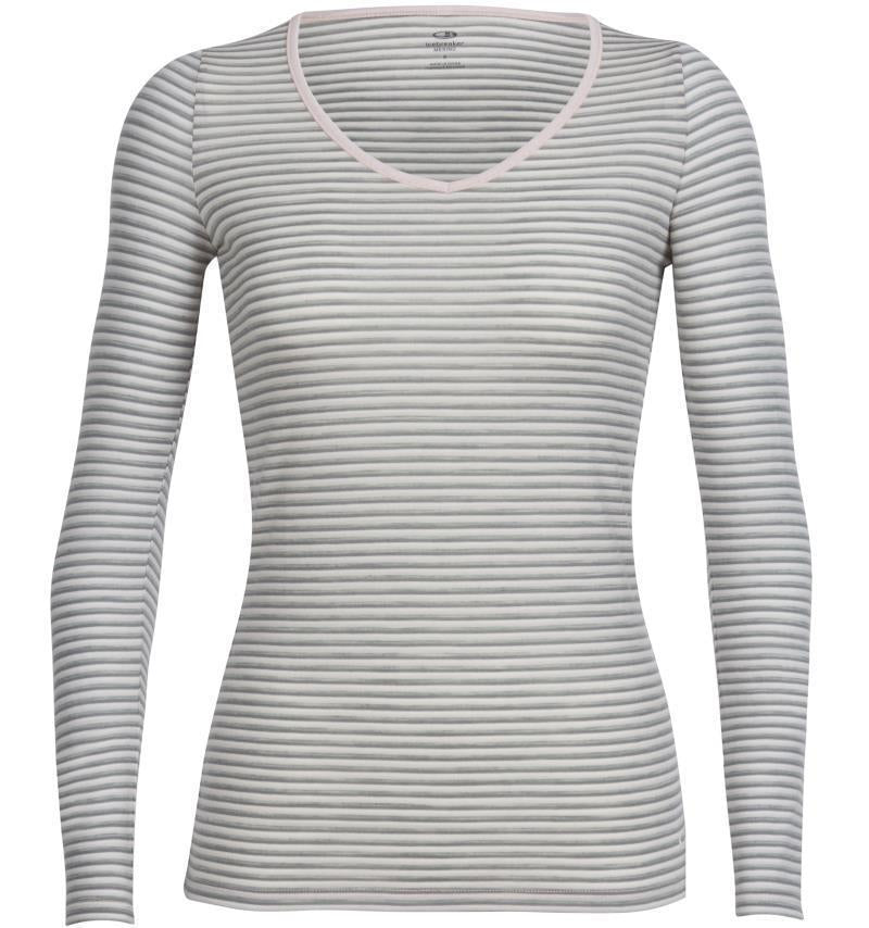 Merino 150 Siren LS Sweetheart - Womens - glow - stripe 1