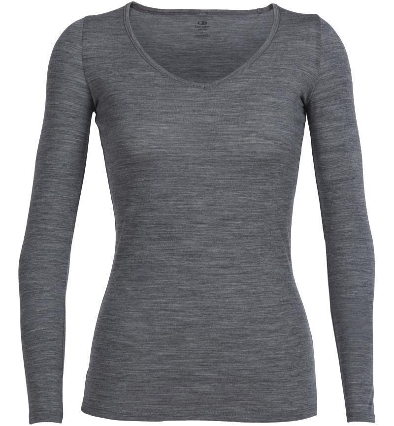 Merino 150 Siren LS Sweetheart - Womens - gritstone heather 1