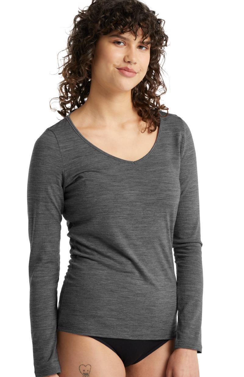 Merino 150 Siren LS Sweetheart - Womens - gritstone heather 1