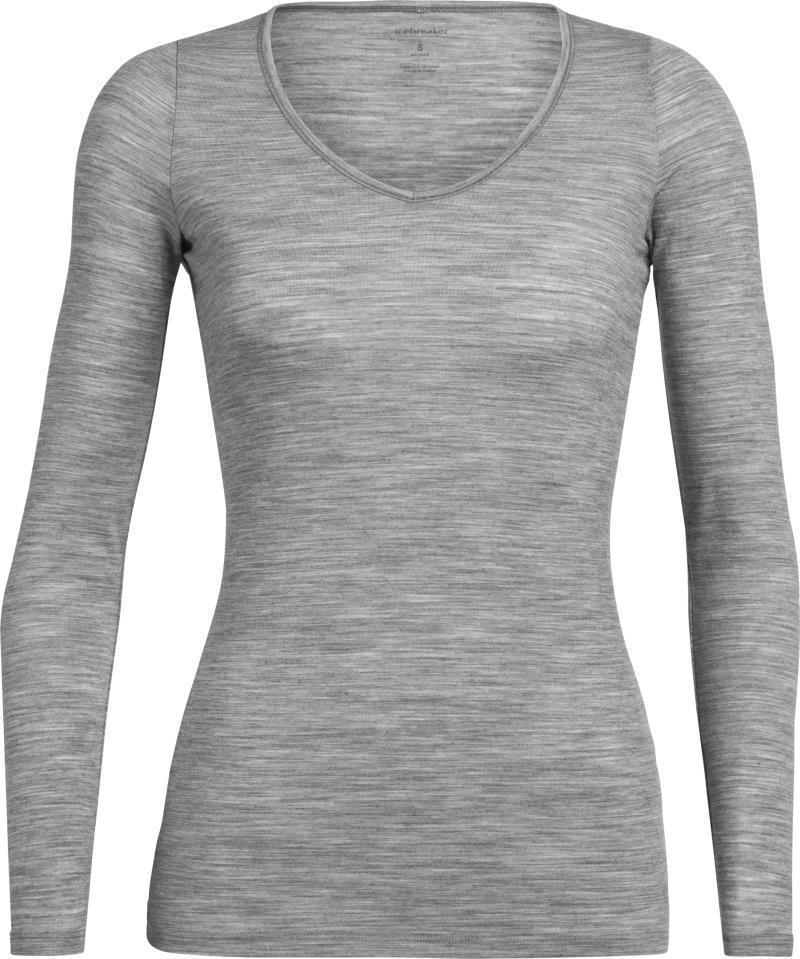 Merino 150 Siren LS Sweetheart - Womens - metro heather 1