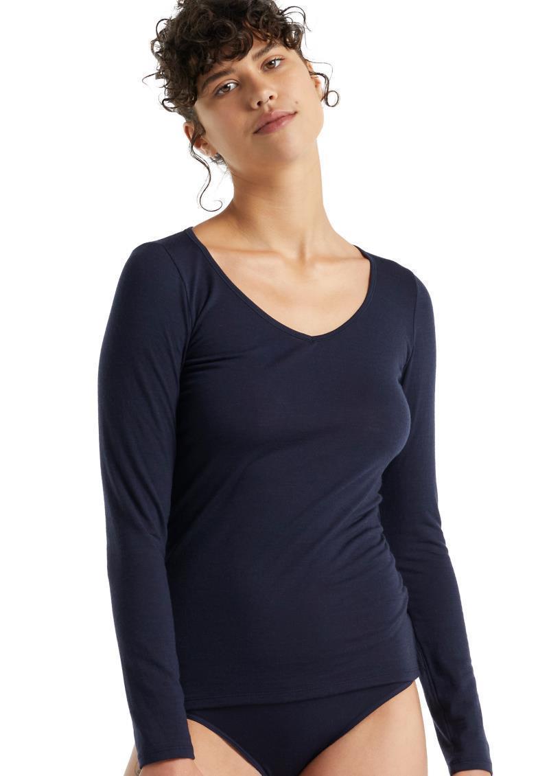 Merino 150 Siren LS Sweetheart - Womens - midnight navy #423 1