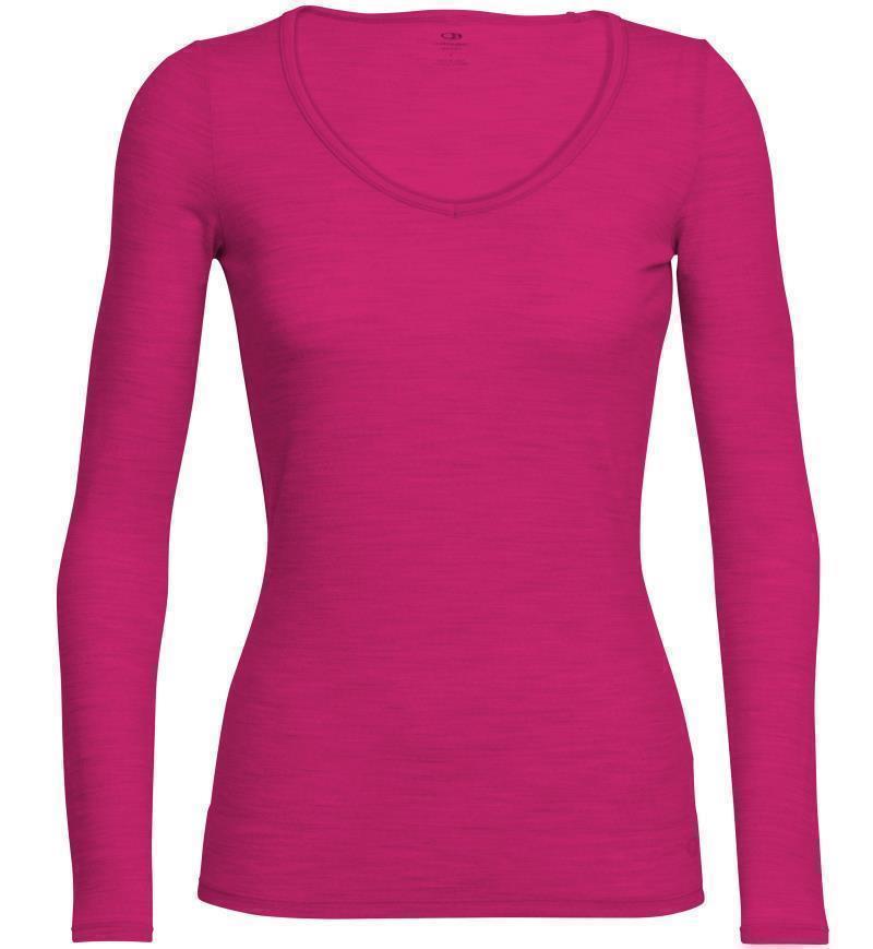 Merino 150 Siren LS Sweetheart - Womens - pop pink / pop pink 1
