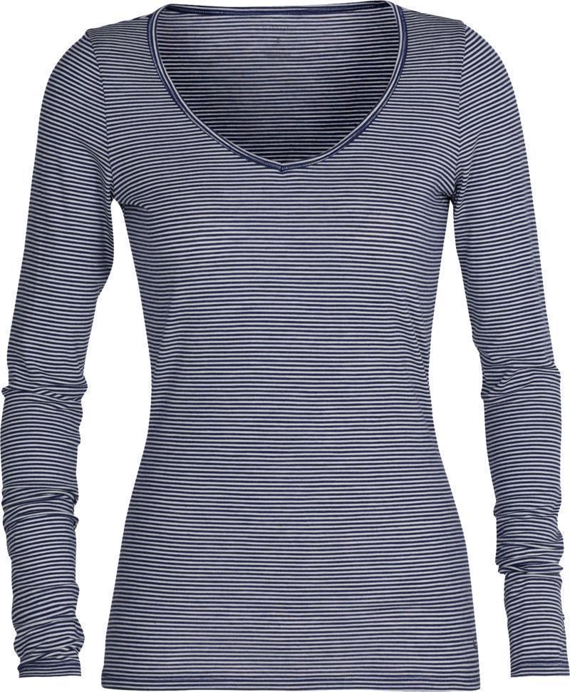 Merino 150 Siren LS Sweetheart - Womens - royal navy / snow - stripe 1