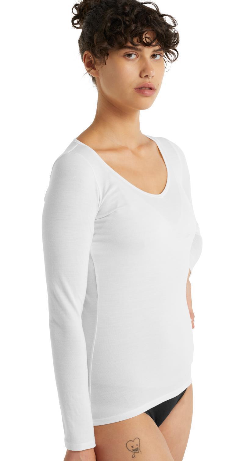 Merino 150 Siren LS Sweetheart - Womens - snow 1