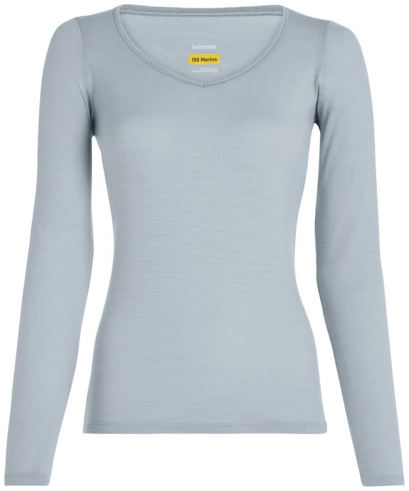 Merino 150 Siren LS Sweetheart - Womens - zinc blue 1