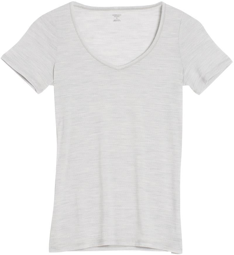 Merino 150 Siren SS Sweetheart - Womens - Blizzard Heather 1