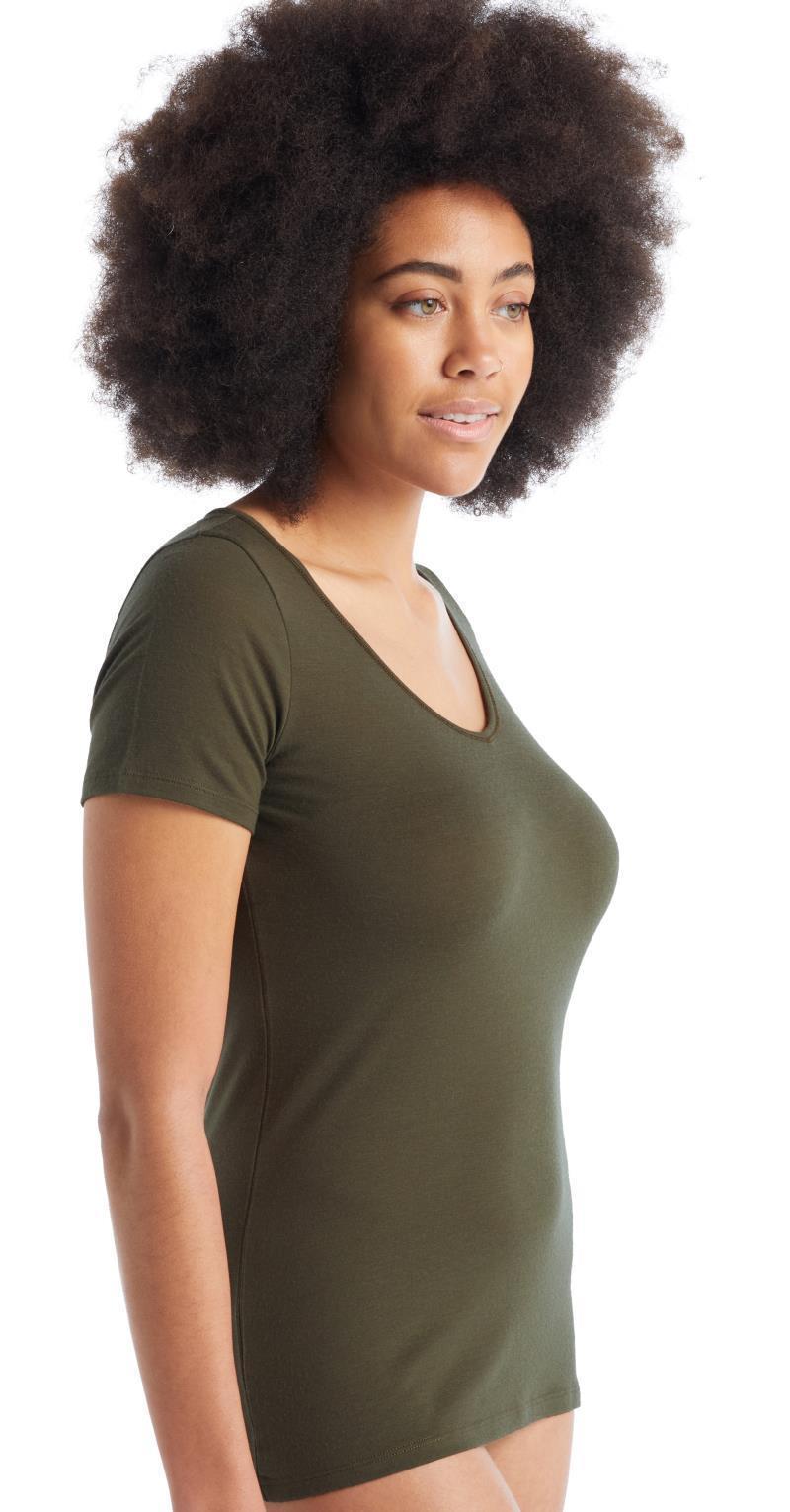 Merino 150 Siren SS Sweetheart - Womens - Loden 4