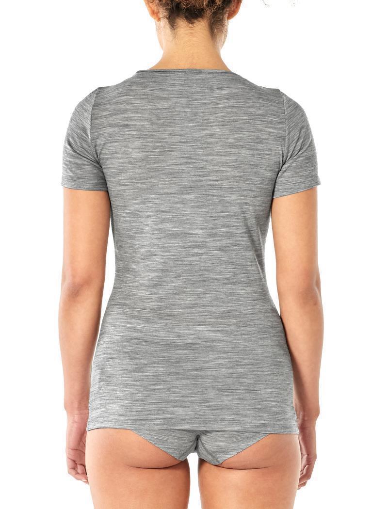 Merino 150 Siren SS Sweetheart - Womens - Metro Heather 3