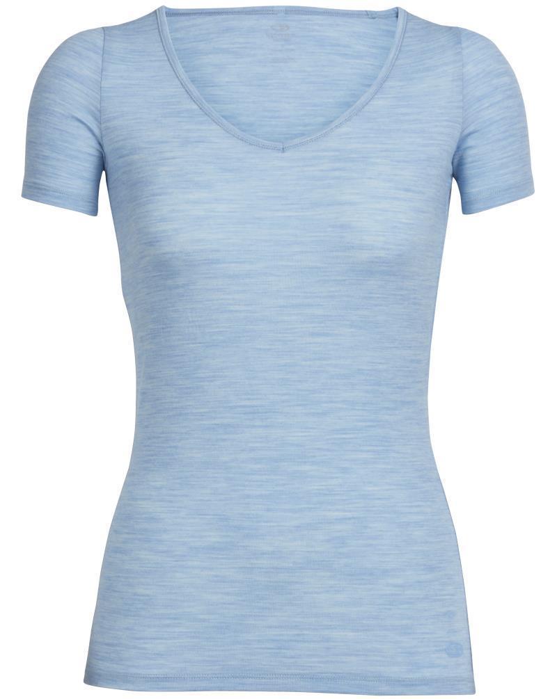 Merino 150 Siren SS Sweetheart - Womens - Mist Blue Heather 1