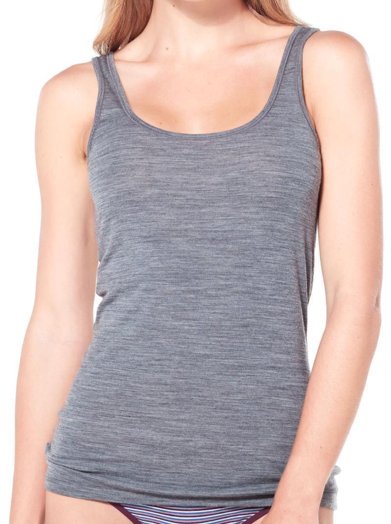 Merino 150 Siren Tank - Womens - gritstone heather 1