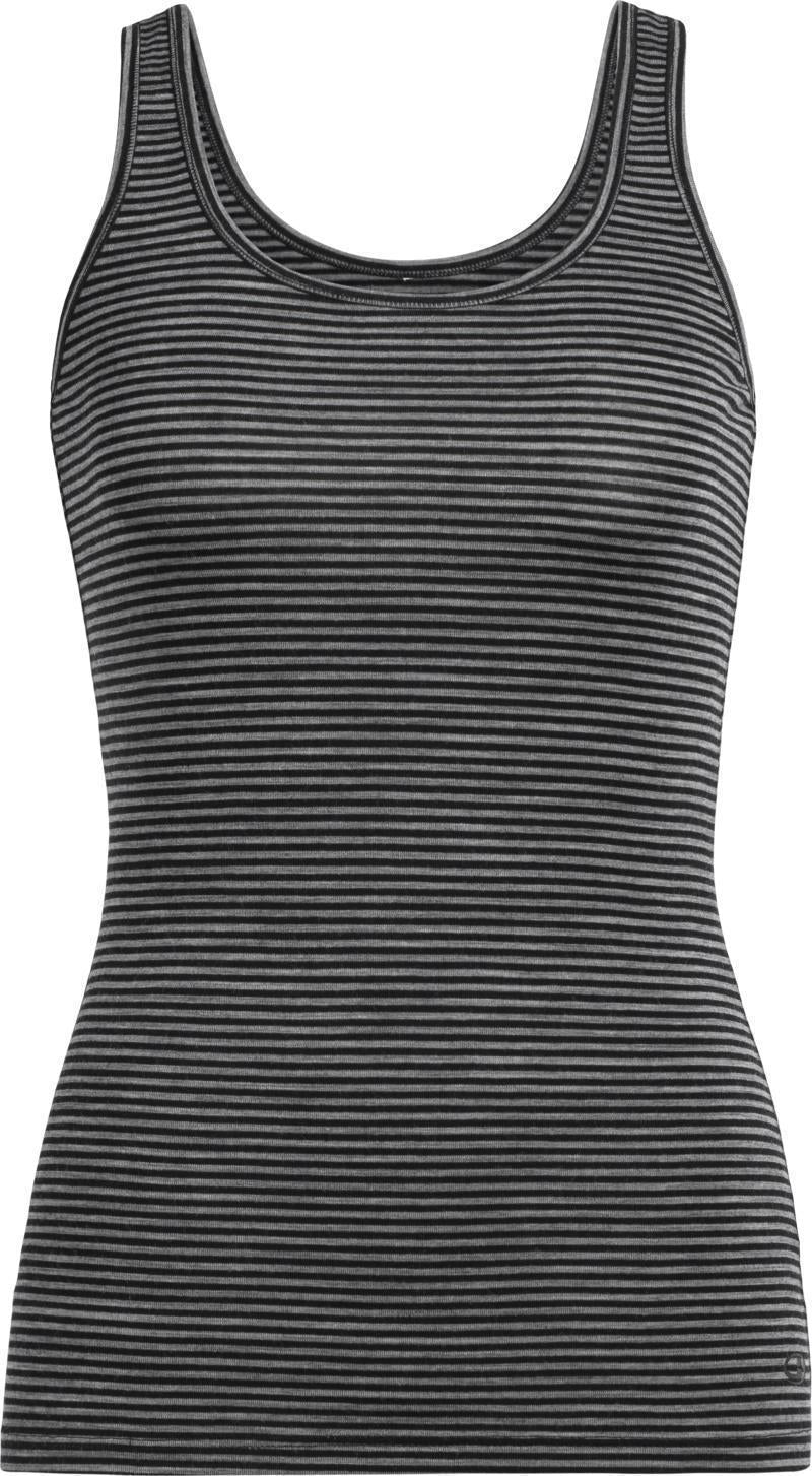 Merino 150 Siren Tank - Womens - gritstone heather stripe 1