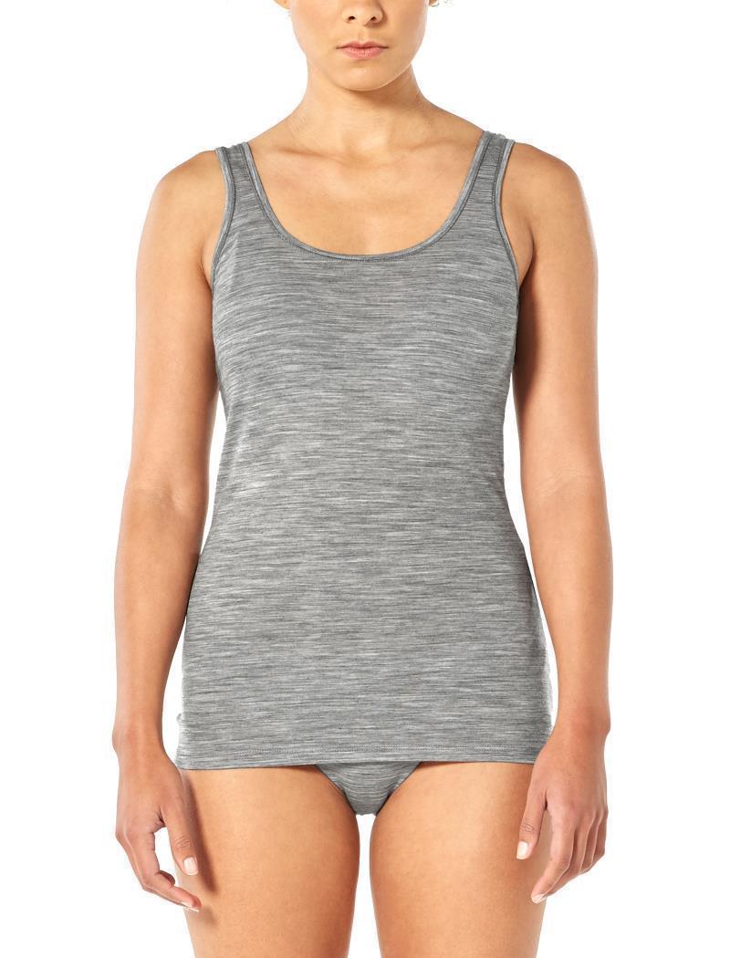 Merino 150 Siren Tank - Womens - metro heather 1