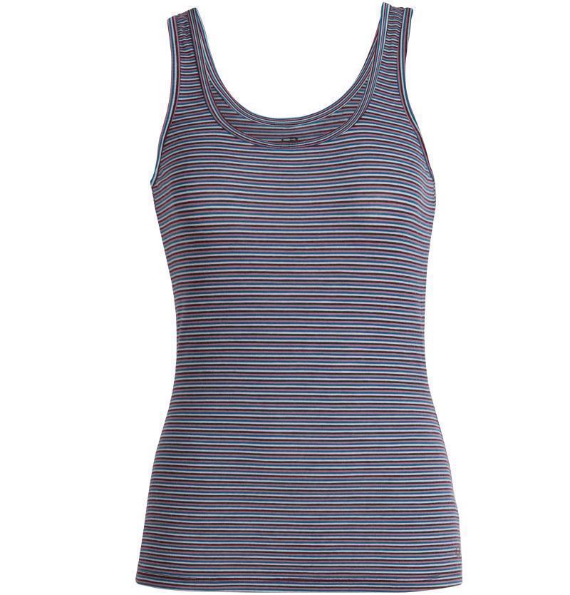 Merino 150 Siren Tank - Womens - velvet / dew - stripe 1